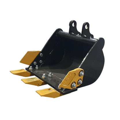 24" Bucket With Teeth For 1 Ton 2 Ton Mini Excavator | AGT-12EX-WD24