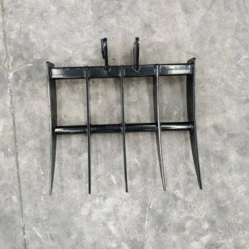 Rake Mini Excavator Attachment for Grading, Leveling, Loosening , Removing Soil USA