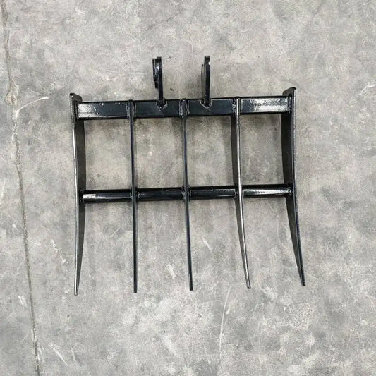 Rake Mini Excavator Attachment for Grading, Leveling, Loosening , Removing Soil USA