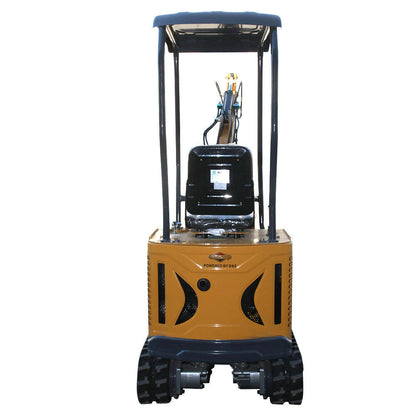 1 Ton, 13.5 HP Gasoline Engine (B&S) Mini Excavator w/ Hydraulic Thumb & Side Swing Boom | AGT-DM12-C