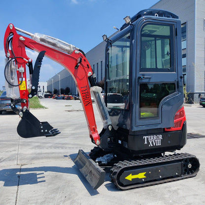 TYPHON TERROR XVIII Prestige 2 Ton Mini Excavator, KUBOTA D902 Diesel Engine USA