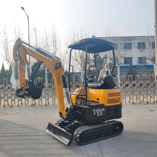 2025 4,000 lb TYPHON TERROR XX Mini Excavator Rubber Track with Kubota D902 Diesel Engine USA
