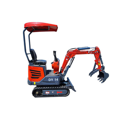 1.4 Ton Mini Excavator, Gasoline Engine (B&S), Gas w/ Upgraded Hydraulic System | AGT-DY14