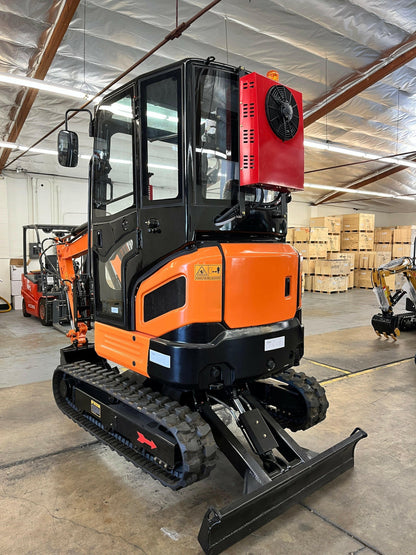 3 Ton, Yanmar Diesel Engine Mini Excavator w/ Swing Boom & Hydraulic Thumb | AGT-NTB45U | Pick up only or Arrange Shipping!
