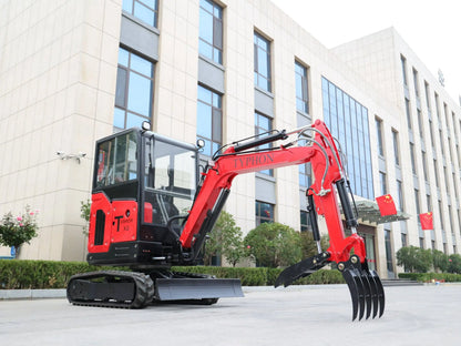 TYPHON TERROR X2 Mini Excavator 2.7 Ton EPA Diesel Perkins Engine USA