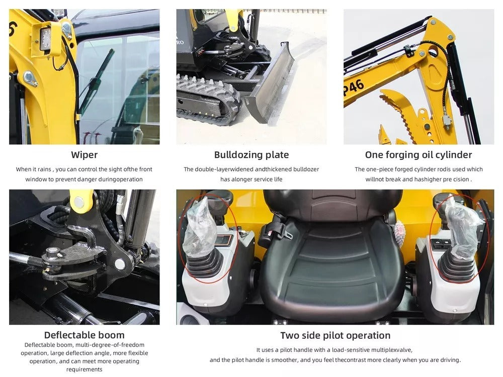 2 TON Mini Excavator Farm Small Digger EPA Engine Cab