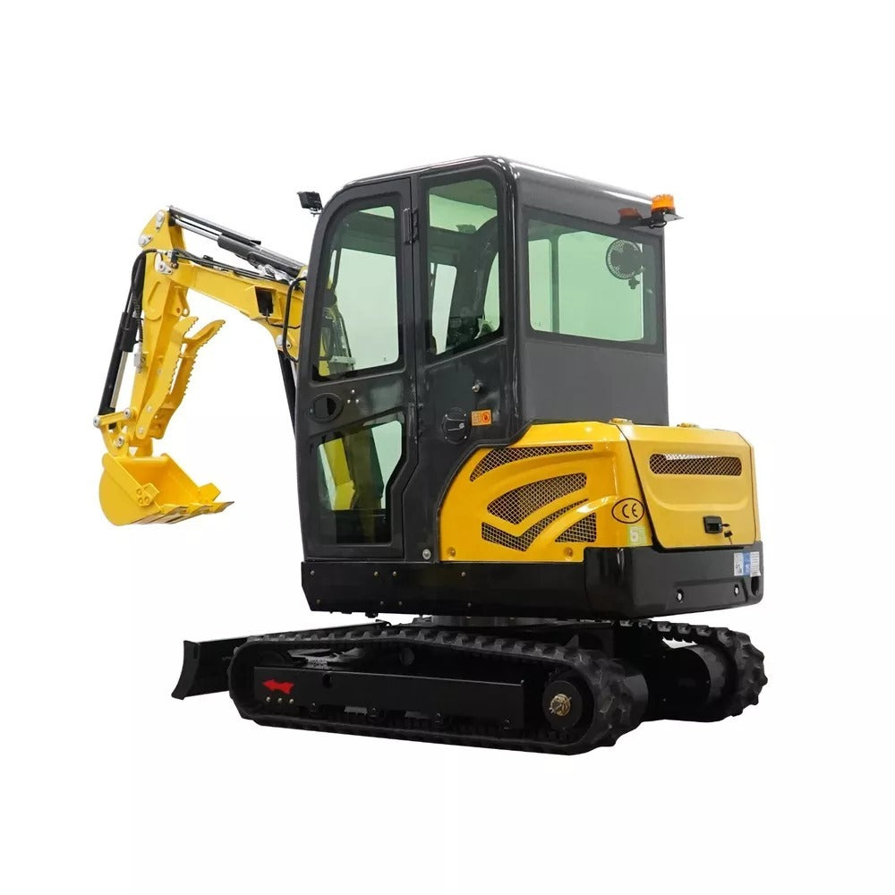 2 TON Mini Excavator Farm Small Digger EPA Engine Cab with 12 attachments