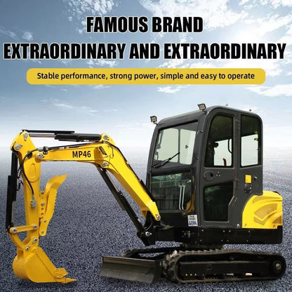 2 TON Mini Excavator Farm Small Digger EPA Engine Cab
