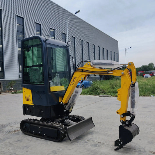 TYPHON Terror X Mini Excavator – 2,500lb Trench Digger w Cabin USA